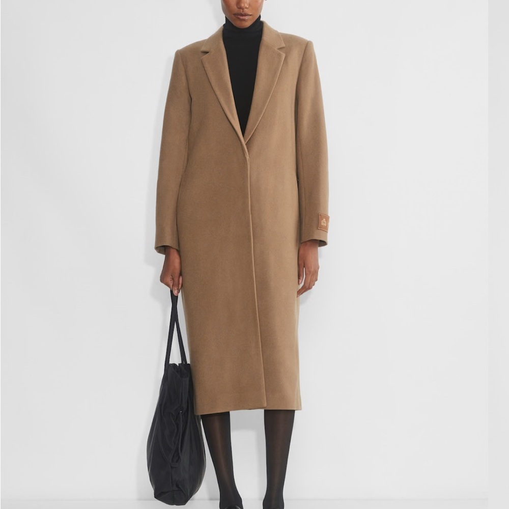 Babaton estate coat virgin wool desert sand 2xs